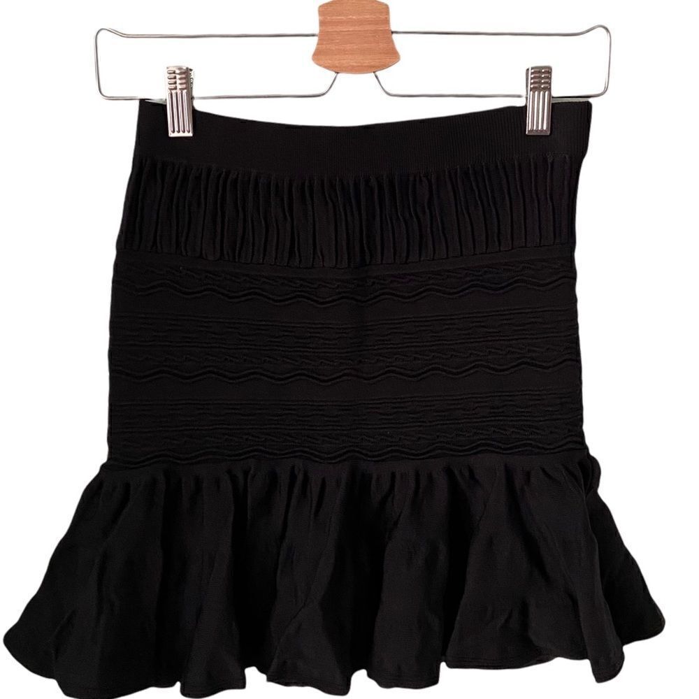 NEW Olivaceous Black Ruffle Mini Skirt in Sizes Small & Medium